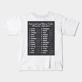 Morse Code Alphabet Kids T-Shirt